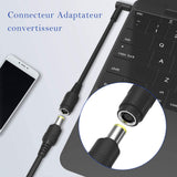 Wholesale only -Ac Power Cord Charger Laptop Adapter Tip Connector Converter for HP Stream Spectre Pavilion Envy EliteBook Split Chromebook EliteBook Folio Female 7.4x5.0mm to 4.5x3.0mm