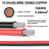 XT60i to Solar Connector Extension Cable 10AWG XT60I Solar Panel Charging Cable 180CM/6FT for RV Portable Power Station Battery Pack Ecoflow and more