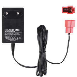 12 Volt Batterieladegerät für Aufsitzspielzeug 12V Kinder Aufsitzauto Ladegerät, 12V Elektroauto Aufsitzspielzeug Batterie Stromadapter Vierkantstecker für Power Wheels ATV Quad SUV Jeep Riding Car