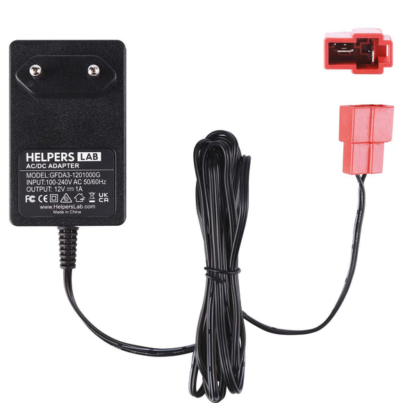 12 Volt Batterieladegerät für Aufsitzspielzeug 12V Kinder Aufsitzauto Ladegerät, 12V Elektroauto Aufsitzspielzeug Batterie Stromadapter Vierkantstecker für Power Wheels ATV Quad SUV Jeep Riding Car