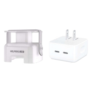 Travel Cord Organizer for Apple 35W Dual USB-C Port Compact Power Adapter, Charging Cable Management Cord Winder