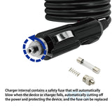 Starlink mini 12V Car Cigarette Lighter Power Supply Adapter Male Plug Extension Cable for Starlink mini ,Camera, CCTV, Car Refrigerator DC5521 5.5 x 2.1mm Female Plug