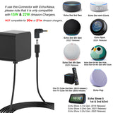 4.0 x 1.7 mm Male to Female Right Angle 90-Degree Power Adapter Connector Converter for Amazon Echo Dot, Echo Show, PSP, Blu-ray, Printers, Router, Switch, LED Strip, Camera, CCTV, 1 Pcs