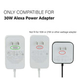 90 Degree Right Angle Extension Cord Compatible for Echo Show 15, Echo Show 8, Echo Show 10, Alexa Echo, Echo Show (2nd gen), Echo Plus (2nd gen) Echo Show 21, White
