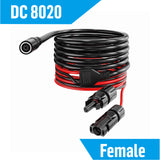DC8020 Female to Solar Connector Solar Charge Extension Cable DC8020 Adapter Cable Compatible with Jackery SolarSaga 500x 200W 100W 40w Portable Solar Panel