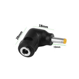 4.0 x 1.7 mm Male to Female Right Angle 90-Degree Power Adapter Connector Converter for Amazon Echo Dot, Echo Show, PSP, Blu-ray, Printers, Router, Switch, LED Strip, Camera, CCTV, 1 Pcs