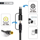 DC8mm Connector DC7909 to DC8020 Adapter for Solar Panel RV Portable Power Station Solar Generator Compatible with Explorer Series 1500 2000