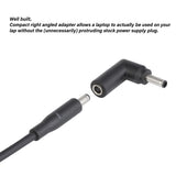 helpers lab 4.5 x 3.0 mm Right Angle 90-Degree Power Adapter Connector Converter for Dell Latitude; XPS; Vostro Laptop AC Charger Cord