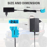 12V Ladegerät für Peg Perego Kinder-ElektroautoGround Force Tractor John Deere Gator XUV Polaris Outlaw Citrus RZR 900 elektrisches Fahrspielzeug Motorrad SUV ATV Auto eine Vielzahl von Elektroautos
