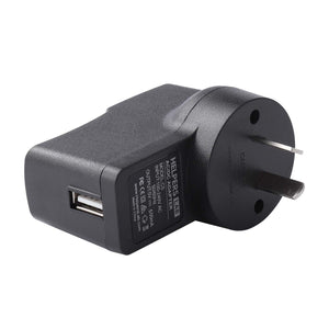Australia Plug USB Wall Charger 5V 500mA for iPod, Sony, Walkmam, SanDisk MP3 MP4 Player, Fitness Tracker, Fitbit, Black