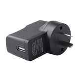 Australia Plug USB Wall Charger 5V 500mA for iPod, Sony, Walkmam, SanDisk MP3 MP4 Player, Fitness Tracker, Fitbit, Black