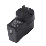Australia Plug USB Wall Charger 5V 500mA for iPod, Sony, Walkmam, SanDisk MP3 MP4 Player, Fitness Tracker, Fitbit, Black