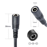 Starlink mini 12V Car Cigarette Lighter Power Supply Adapter Male Plug Extension Cable for Starlink mini ,Camera, CCTV, Car Refrigerator DC5521 5.5 x 2.1mm Female Plug
