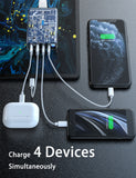 Helpers Lab 105W Dual Type-C PD Travel Charger Adapter with 30W 65W USB-C PD PPS for  MacBook PRO,MacBook Air, iPad Air PRO, iPhone and more