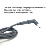 helpers lab 4.5 x 3.0 mm Right Angle 90-Degree Power Adapter Connector Converter for Dell Latitude; XPS; Vostro Laptop AC Charger Cord