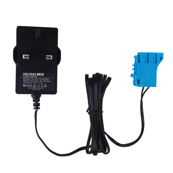 UK PLUG 12V Battery Charger for Peg Perego, Ground Force Tractor John Deere Gator XUV Polaris Outlaw Citrus RZR 900 Gator Ford Mustang Princess car kids jeep Polaris power wheel camo Polaris toy atv Powered Ride On Car Replacement Power