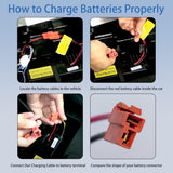 12 Volt Batterieladegerät für Aufsitzspielzeug 12V Kinder Aufsitzauto Ladegerät, 12V Elektroauto Aufsitzspielzeug Batterie Stromadapter Vierkantstecker für Power Wheels ATV Quad SUV Jeep Riding Car