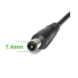 7.4 mm to 7.4 mm Right Angle 90-degree Power Adapter Connector Converter for Dell Hp Pavilion Probook Elitebook Envy Compaq Presario Resmed AirSense 10 Resmed S10 CPAP BiPAP AC Charger Cord