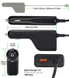 45W Car Charger Power Adapter 20V 2.25A Laptop Charger for Lenovo IdeaPad 1i 11.6 110 110s 120s 310 310s 320 330 510 520 710 S130 S145 V145 S130-11igm S145-15AST Yoga 310 510 520 530 N22 N23 B50-10