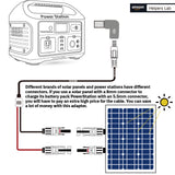 DC 8mm Male to DC 5.5mm x 2.1mm Female Connectors Adapter for Portable Backup Power Station Jackery Explorer Rockpal Bluetti Milin Rechargeable Battery Pack Solar Generators