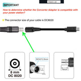 Adapter DC8020 to USB-C, DC8020 Female to Type C Adapter for Solar Panel RV Portable Power Station Compatible with Jackery 100 Plus 240 v2 300 Plus -5A