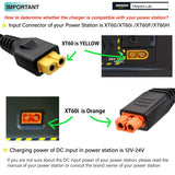 Cigarette Lighter to XT60i Car Charger Power Supply 12V 24V Cable for EcoFlow River 2/River 2 Max/River 2 Pro/Delta 2/Delta 3 Plus/Delta Pro and More Powerstation Car Cigarette Lighter