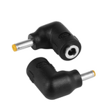 4.0 x 1.7 mm Male to Female Right Angle 90-Degree Power Adapter Connector Converter for Amazon Echo Dot, Echo Show, PSP, Blu-ray, Printers, Router, Switch, LED Strip, Camera, CCTV, 1 Pcs
