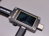 Helpers Lab USB-C Type-C电压表电流表测试仪QC2.0 QC3.0 QC4.0 PD2.0 PD3.0 SuperVOOC FCP SCP触发器，上位机在线固件升级，E-Mark线缆读取，带重力传感器1.14英寸IPS彩色液晶显示屏