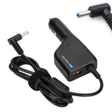Helpers Lab 19.5V 3.33A 65W Blue Tip Car Adapter Charger With USB QC3.0 Compatible For HP Laptop Envy4 Envy6 EliteBook TouchSmart Folio Pavilion Stream Spectre Zbook chromebook Power Supply