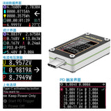 Helpers Lab USB-C Type-C电压表电流表测试仪QC2.0 QC3.0 QC4.0 PD2.0 PD3.0 SuperVOOC FCP SCP触发器，上位机在线固件升级，E-Mark线缆读取，带重力传感器1.14英寸IPS彩色液晶显示屏