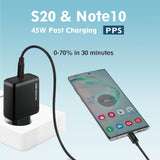 HELPERS LAB USB Type C PD with GAN Tech Wall Charger Power Adapter for HP SPECTRE ENVY X360,MACBOOK Pro, ASUS, ACER, DELL XPS,XIAOMI Air Pro Thinkpad,Galaxy S21 S20 NOTE 10 20