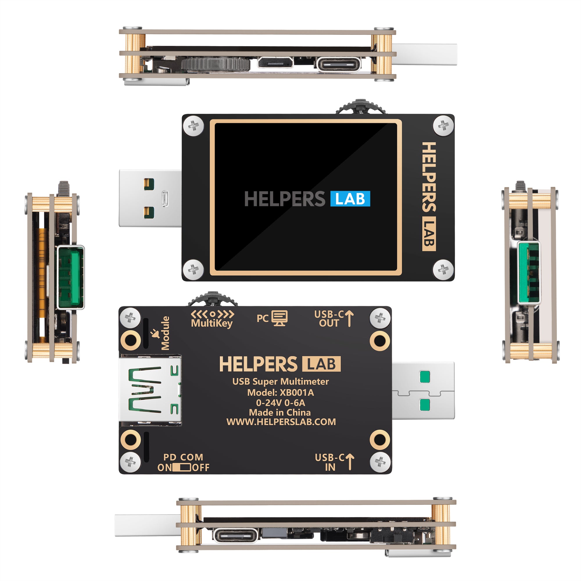 Tester USB Multifunzione Vankarr - Misuratore Tensione Corrente Per Caricabatterie PD/QC