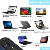 90W Dual USB Type-C PD Power Bank 20000mAh Portable Charger with QC 3.0 - Power Delivery Two-Way Compatible for MacBook, Dell XPS, iPad Pro,iPhone USB-C Laptops Phones and More