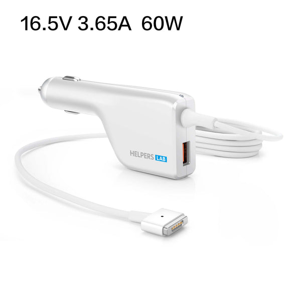 60W 16.5V 3.65A Magsafe T Car Charger Adapter Power Supply for Apple MacBook Pro 13