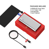 90W Dual USB Type-C PD Power Bank 20000mAh Portable Charger with QC 3.0 - Power Delivery Two-Way Compatible for MacBook, Dell XPS, iPad Pro,iPhone USB-C Laptops Phones and More