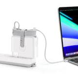 Travel Cord Organizer Compatible with Apple Macbook Pro Charger Protective Case for USB-C to Magsafe 140W Power Adapter Charging Cable Management Cord Winder Macbook Pro 16'' Accessories 2021 2022 M1