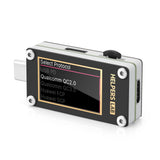 Helpers Lab USB-C Type-C电压表电流表测试仪QC2.0 QC3.0 QC4.0 PD2.0 PD3.0 SuperVOOC FCP SCP触发器，上位机在线固件升级，E-Mark线缆读取，带重力传感器1.14英寸IPS彩色液晶显示屏