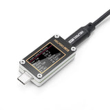 Helpers Lab USB-C Type-C电压表电流表测试仪QC2.0 QC3.0 QC4.0 PD2.0 PD3.0 SuperVOOC FCP SCP触发器，上位机在线固件升级，E-Mark线缆读取，带重力传感器1.14英寸IPS彩色液晶显示屏