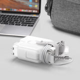 Travel Cord Organizer Compatible with Apple Macbook Charger, Protective Case for USB C 61W 67W Power Adapter, Macbook Pro 13'' and 14'' Cable Management Cord Winder A1718 A1947 A2518