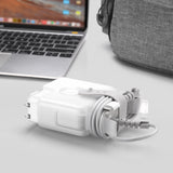 Travel Cord Organizer Compatible with Apple Macbook Charger, Protective Case for Magsafe 60W or USB C 61W 67W Power Adapter, Macbook Pro 13'' and 14'' (8-Core CPU) Cable Management Cord Winder