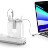 Travel Cord Organizer Compatible with Apple Macbook Charger, Protective Case for USB C 61W 67W Power Adapter, Macbook Pro 13'' and 14'' Cable Management Cord Winder A1718 A1947 A2518