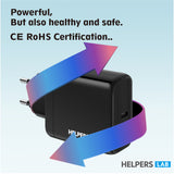 HELPERS LAB USB Type C PD with GAN Tech Wall Charger Power Adapter for HP SPECTRE ENVY X360,MACBOOK Pro, ASUS, ACER, DELL XPS,XIAOMI Air Pro Thinkpad,Galaxy S21 S20 NOTE 10 20