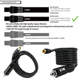 8mm DC to 12V Adapter Cable 4.9ft Length Car Charger Power Fits Goal Zero Yeti Bluetti Jackery Explorer Solar Generator Powerstation 12V 24V Adapter to 8mm